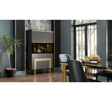 Двустворчатый шкаф витрина для посуды Карлино (Carlino) CARL-13