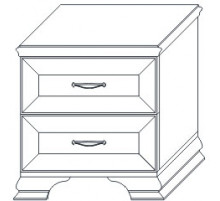 Тумба прикроватная Сиена (Бодега белый)