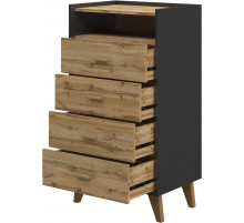 Комод Сканди высокий МН-036-18(графит)