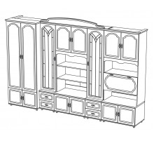Стенка для гостиной Романтика ВК-09.1 от Мебель-Неман