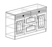 Тумба в гостиную Орлеан 841 ясень темный